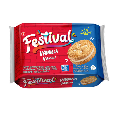 BISCUITS VANILLE 403g FESTIVAL