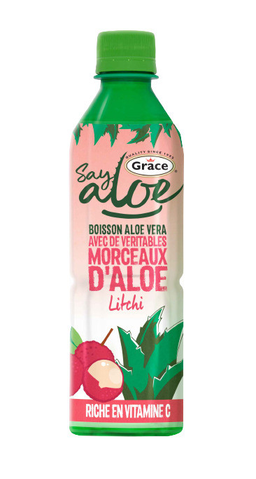 BOISSON ALOE VERA LETCHI BOUTEILLE 50cl GRACE