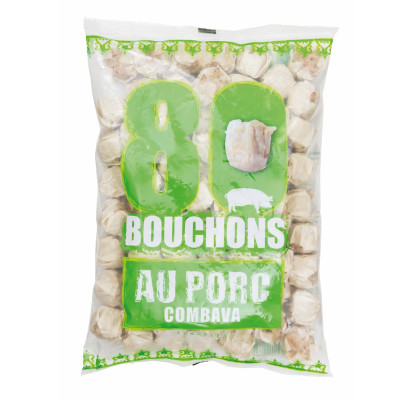 BOUCHONS PORC COMBAVA 3 SACHETS x80