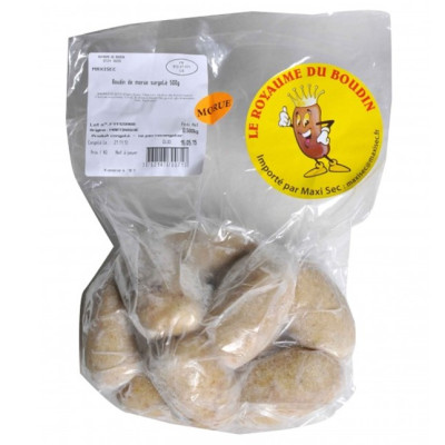BOUDIN MORUE 12 SACHETS x500g ROYAUME DU BOUDIN