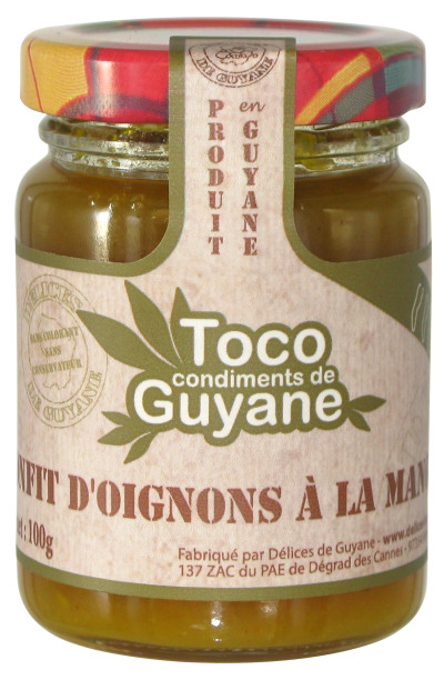 CONFIT OIGNON MANGUE 100g TOCO