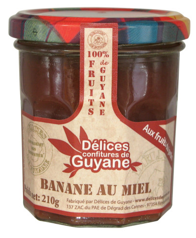 CONFITURE BANANE MIEL 210g