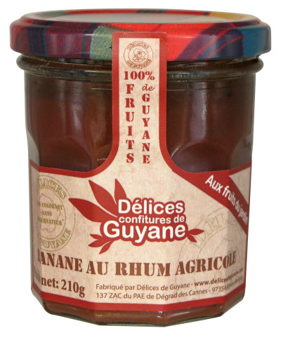 CONFITURE BANANE RHUM 210g