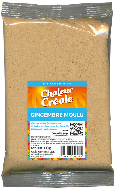 GINGEMBRE MOULU 100g CHALEUR CREOLE