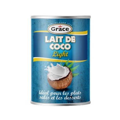 LAIT COCO LIGHT BOITE 400ml GRACE