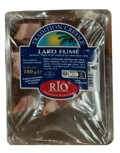 LARD FUME BARQUETTE 180g MARION