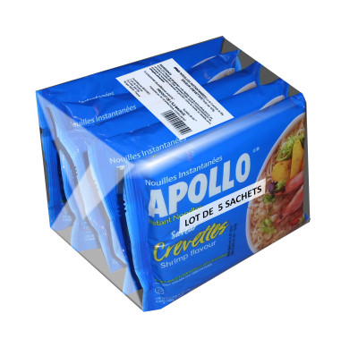 NOUILLE CREVETTE LOT 85gx5 APOLLO