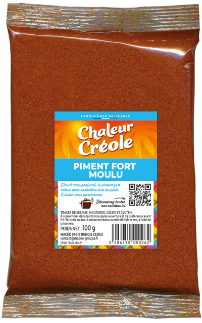 PIMENT FORT MOULU 100g CHALEUR CREOLE