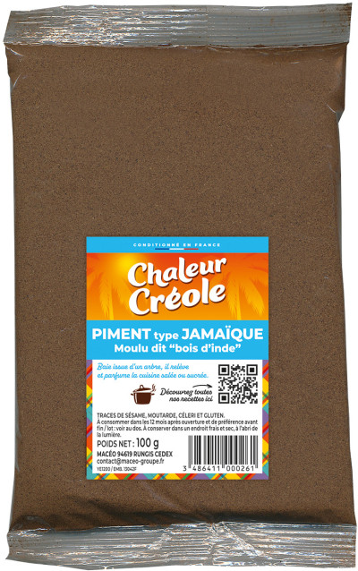 PIMENT JAMAIQUE MOULU 100g CHALEUR CREOLE
