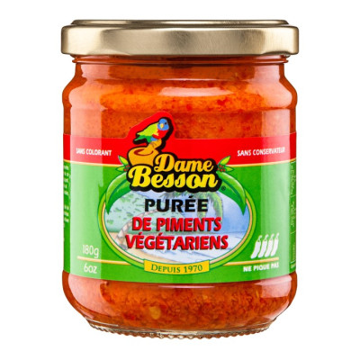 PUREE PIMENT VEGETARIEN 180g DAME BESSON