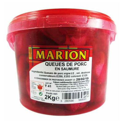 QUEUE DE PORC SEAU 2kg MARION