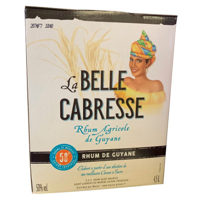 RHUM BLANC 50° CUBI 4L5 LA BELLE CABRESSE