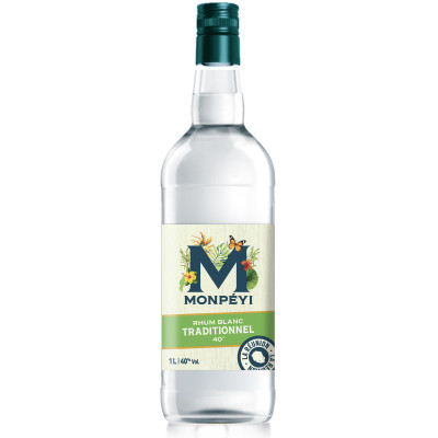 RHUM BLANC TRADITIONNEL 40° 1L MONPEYI