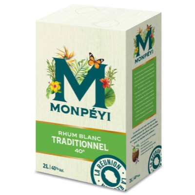 RHUM BLANC TRADITIONNEL 40° BIB 2L MONPEYI