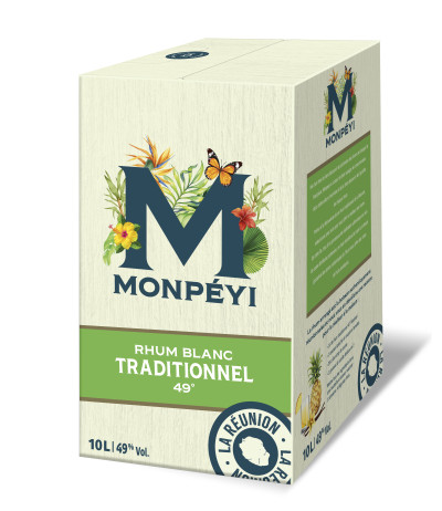 RHUM BLANC TRADITIONNEL 49° BIB 10L MONPEYI