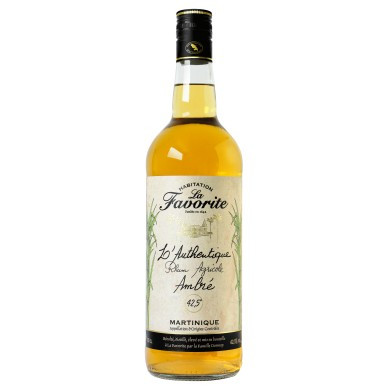 RHUM L'AUTHENTIQUE AMBRE 42.5° 1L LA FAVORITE