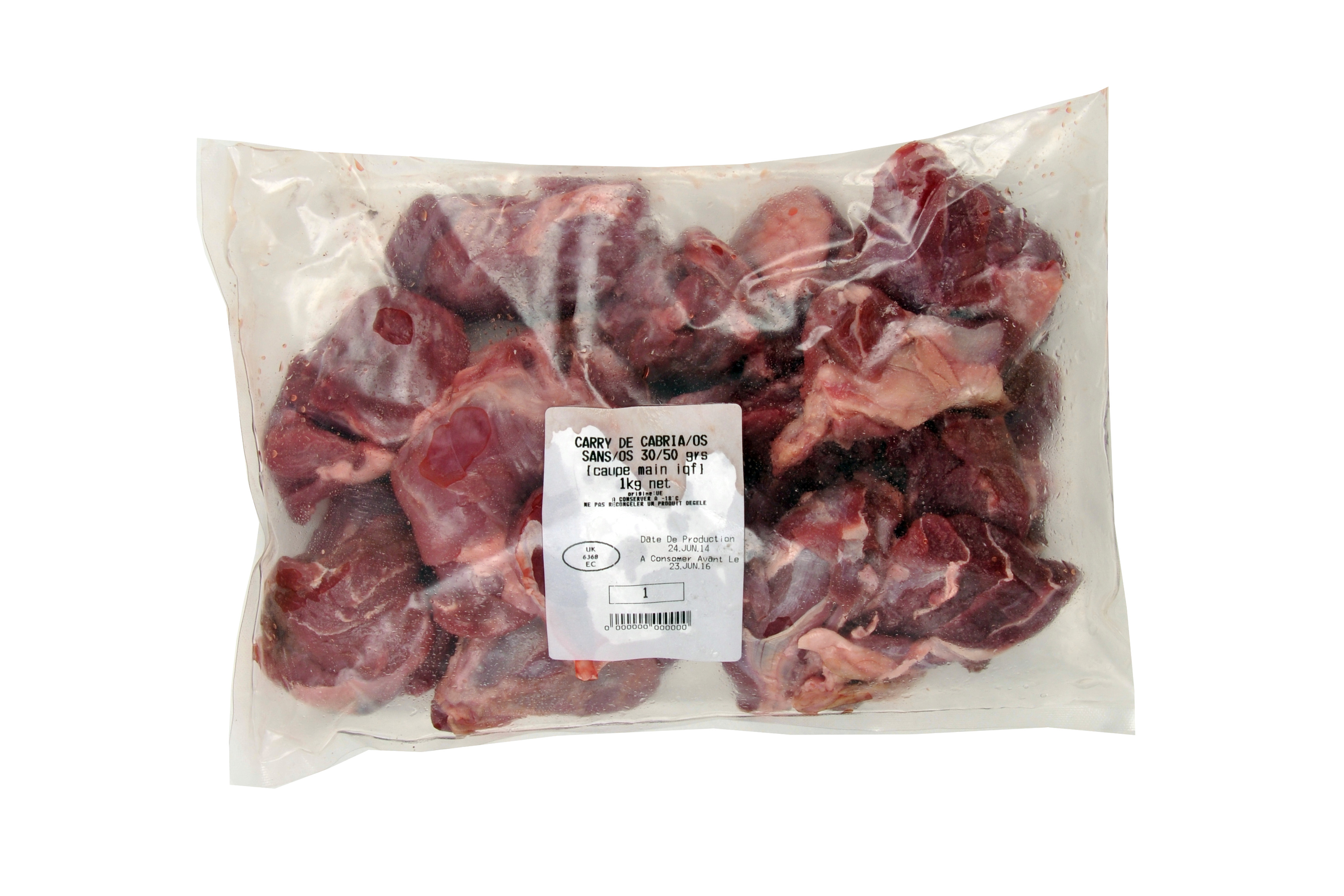 SAUTE DE CABRI SANS OS 1kg