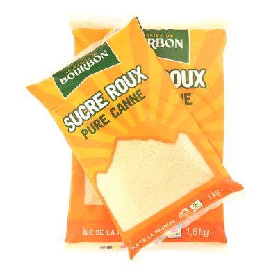 SUCRE ROUX 1kg SUCRERIE DE BOURBON