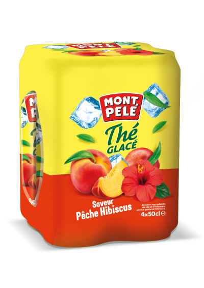 THE GLACE PECHE HIBISCUS PACK 50clx4 MONTPELE
